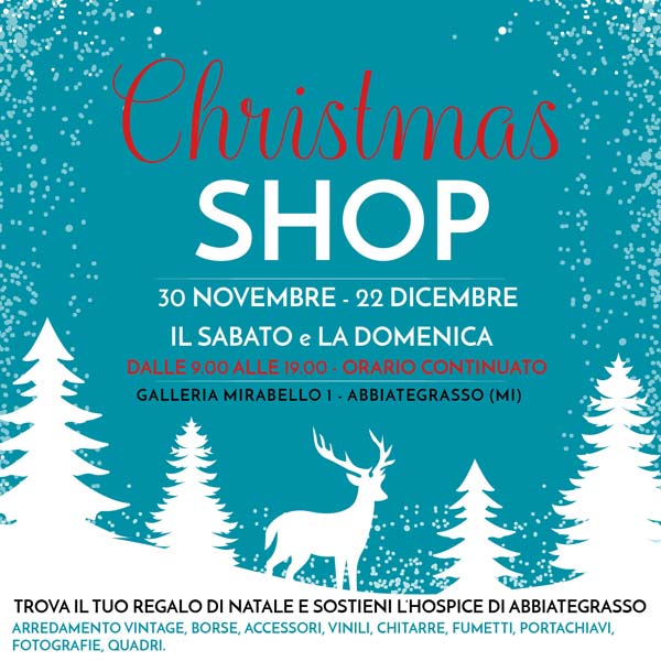 Christmas Shop: il Temporary Store per i malati inguaribili